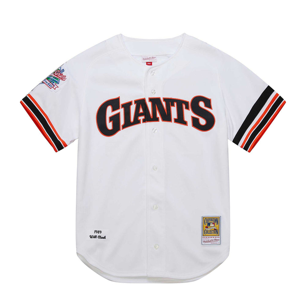 Men's San Francisco Giants Will Clark Mitchell & Ness White Cooperstown Collection 1989 Authentic Jersey