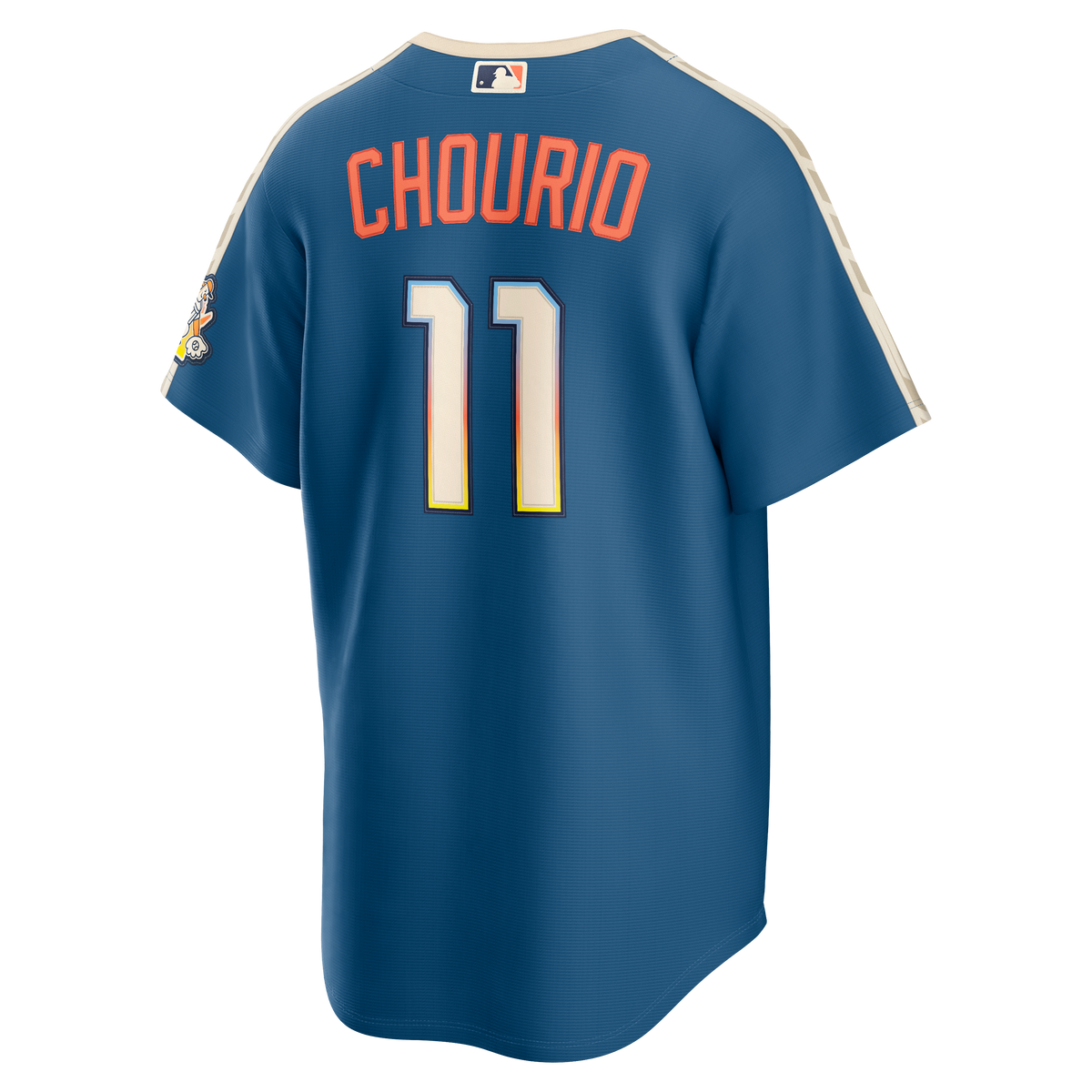 Men's Milwaukee Brewers Jackson Chourio Nike Mineral Blue 2026 City Connect Stadium Jersey