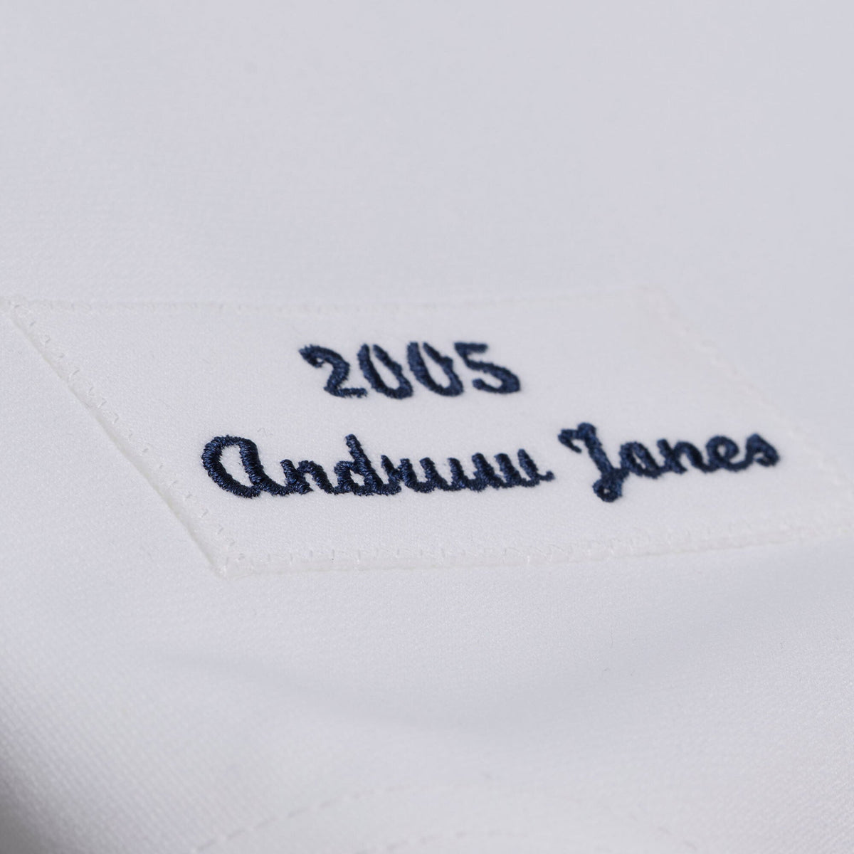 Men's Atlanta Braves Andruw Jones Mitchell & Ness White 2005 Authentic Jersey