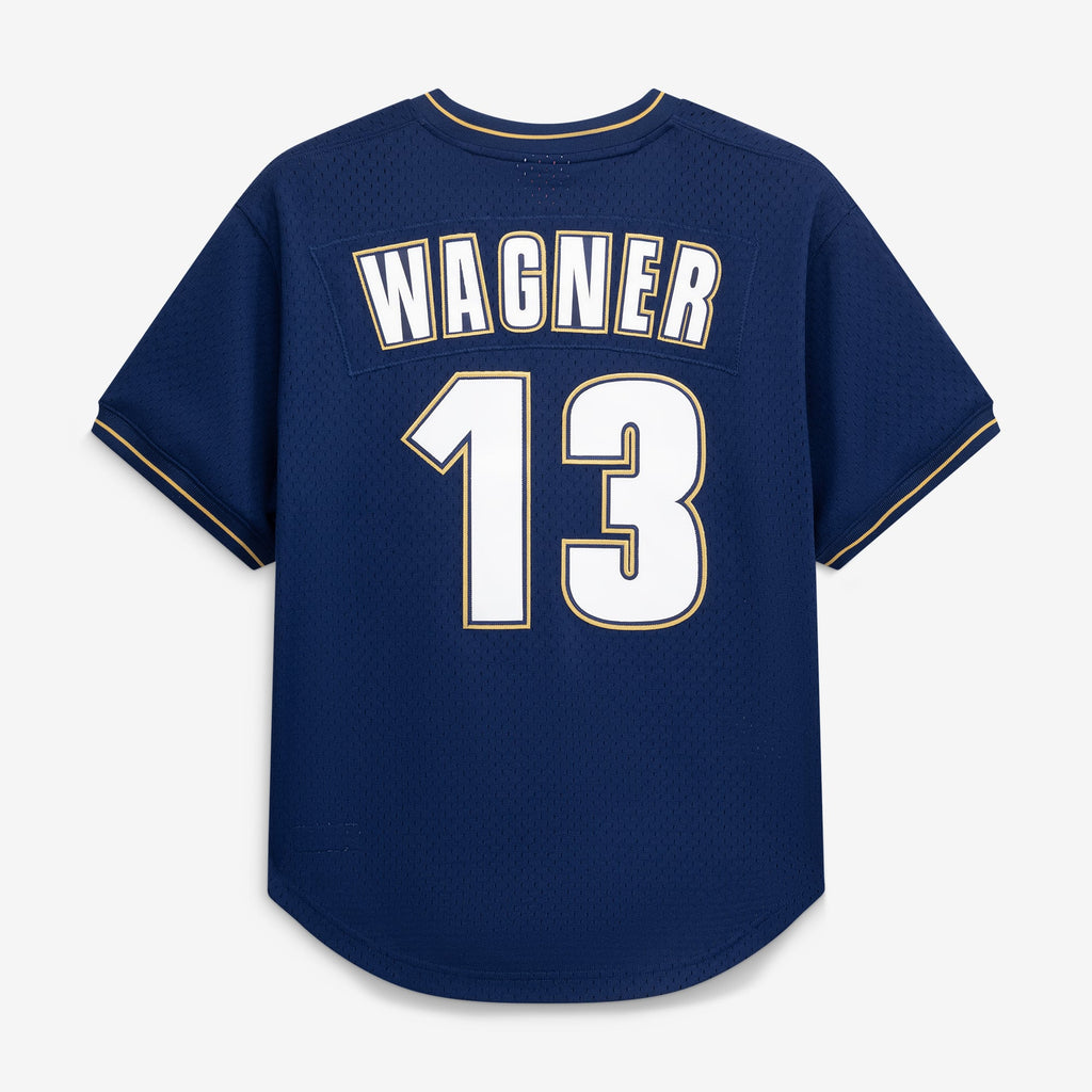 Men's Houston Astros Billy Wagner Mitchell & Ness Navy Authentic Batting Practice Jersey
