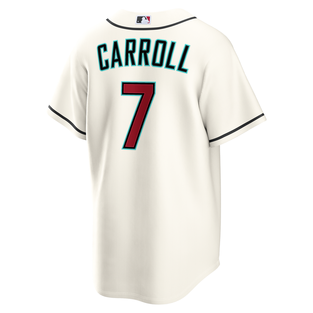 Men's Arizona Diamondbacks Corbin Carroll Nike Cream Home Replica Jersey