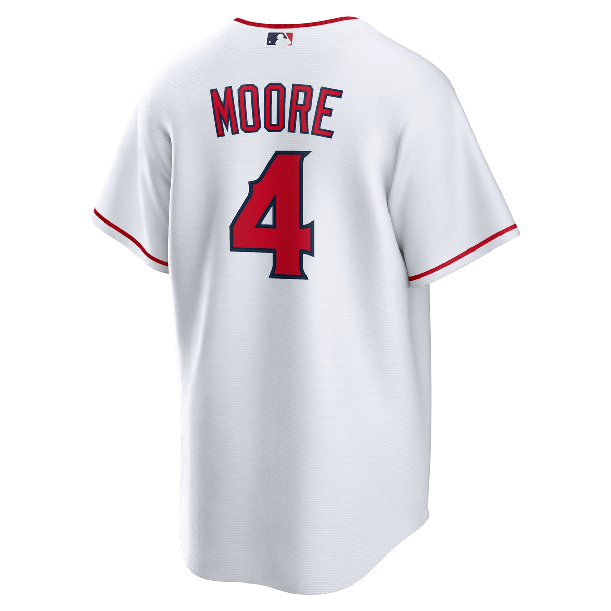 Men's Los Angeles Angels Christian Moore Nike White Home Replica Jersey