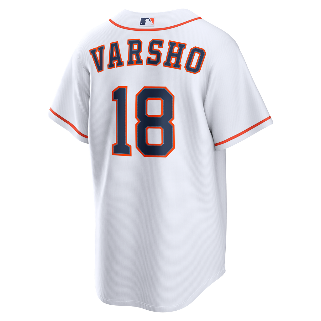 Men's Houston Astros Daulton Varsho Nike White Home Replica Jersey