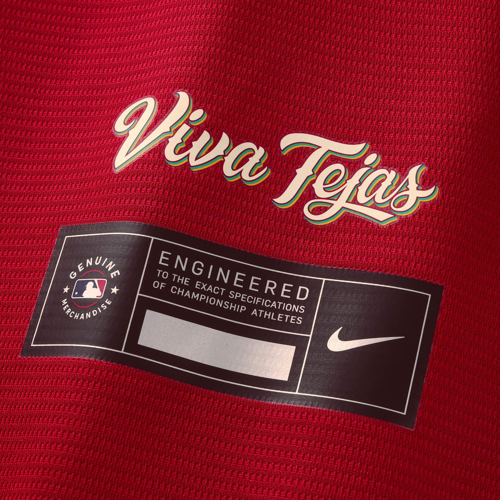 Men's Texas Rangers Nathan Eovaldi Nike Red 2026 City Connect Stadium Jersey