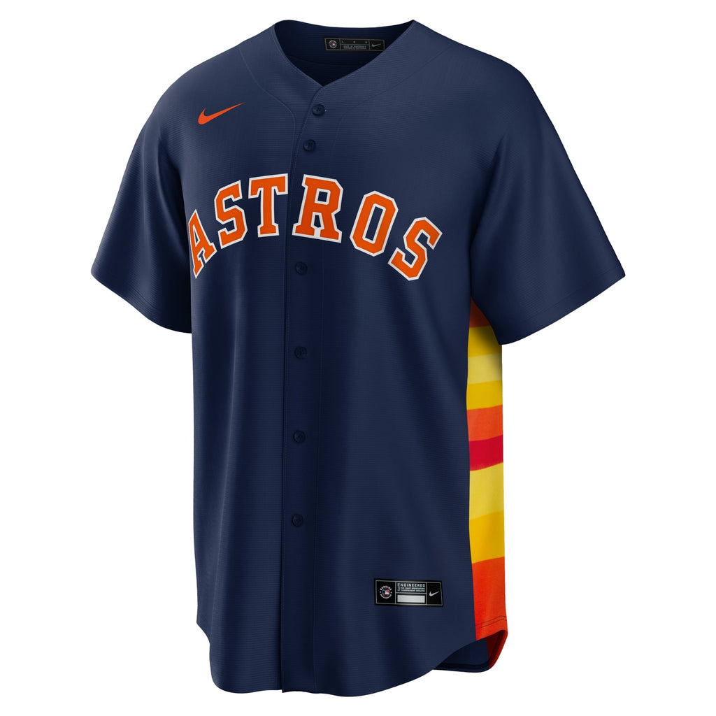Men's Houston Astros Jose Altuve Nike Navy Alternate 2 Replica Jersey