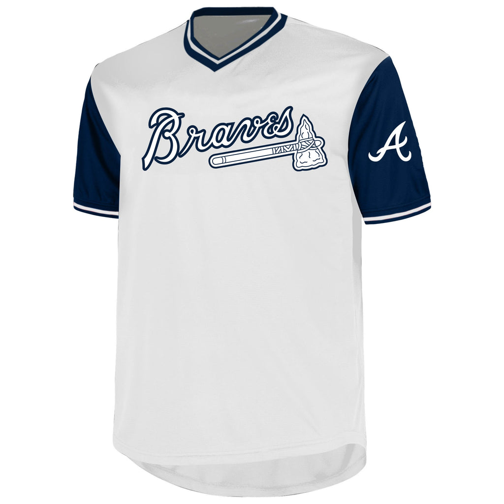 Men's Atlanta Braves Ronald Acuña Jr. Profile White Big & Tall Name & Number Jersey