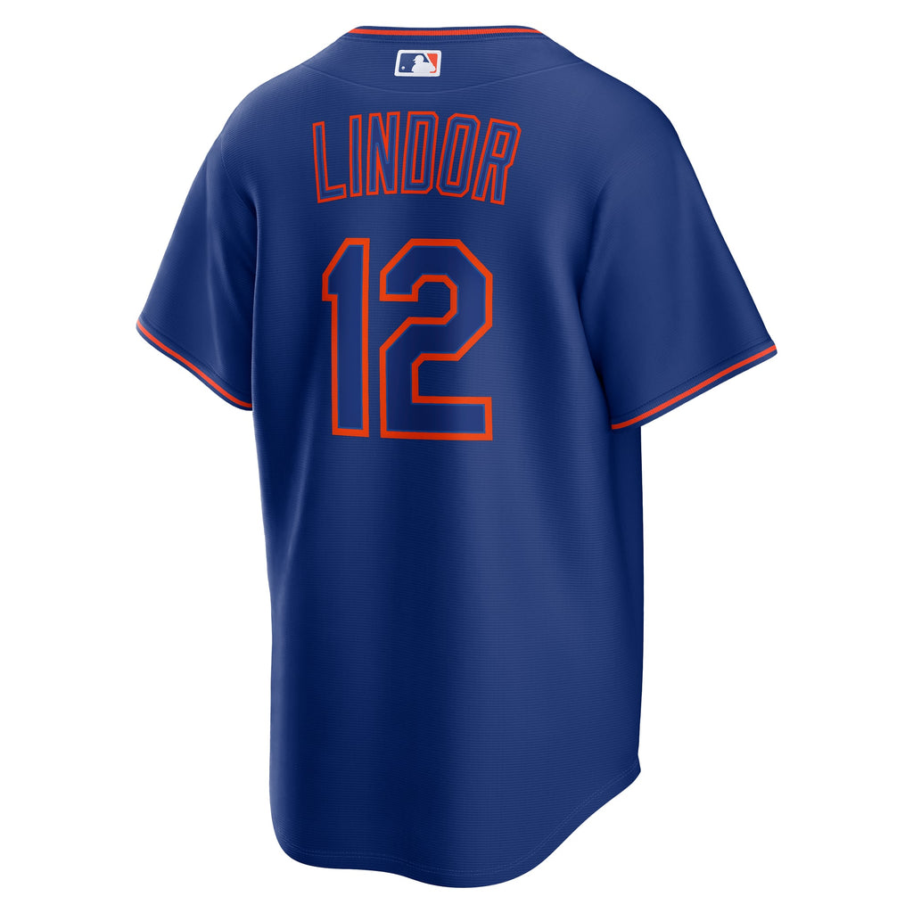Men's New York Mets Francisco Lindor Nike Gray Road Replica Jersey