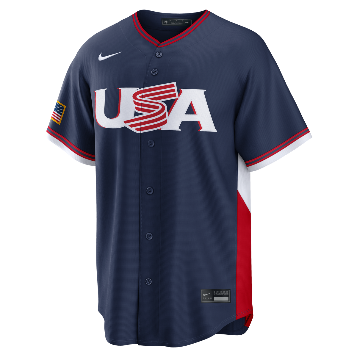 Men's USA Baseball Alex Bregman Nike White 2026 World Baseball Classic Home Stadium Jersey