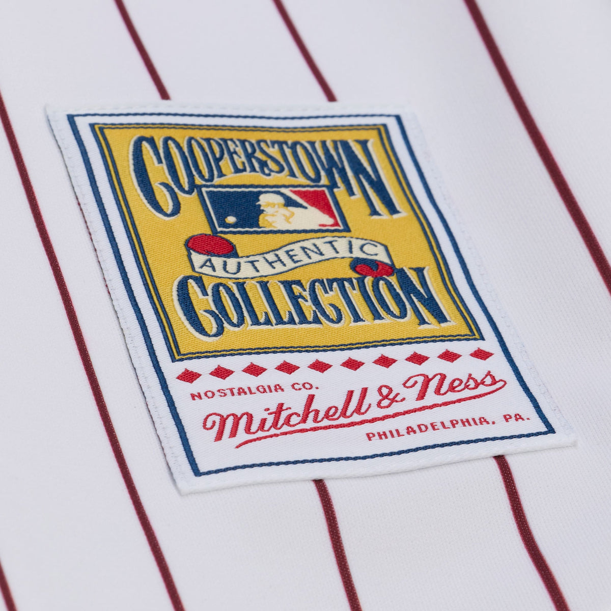 Men's Philadelphia Phillies Chase Utley Mitchell & Ness White 2003 Cooperstown Collection Authentic Jersey
