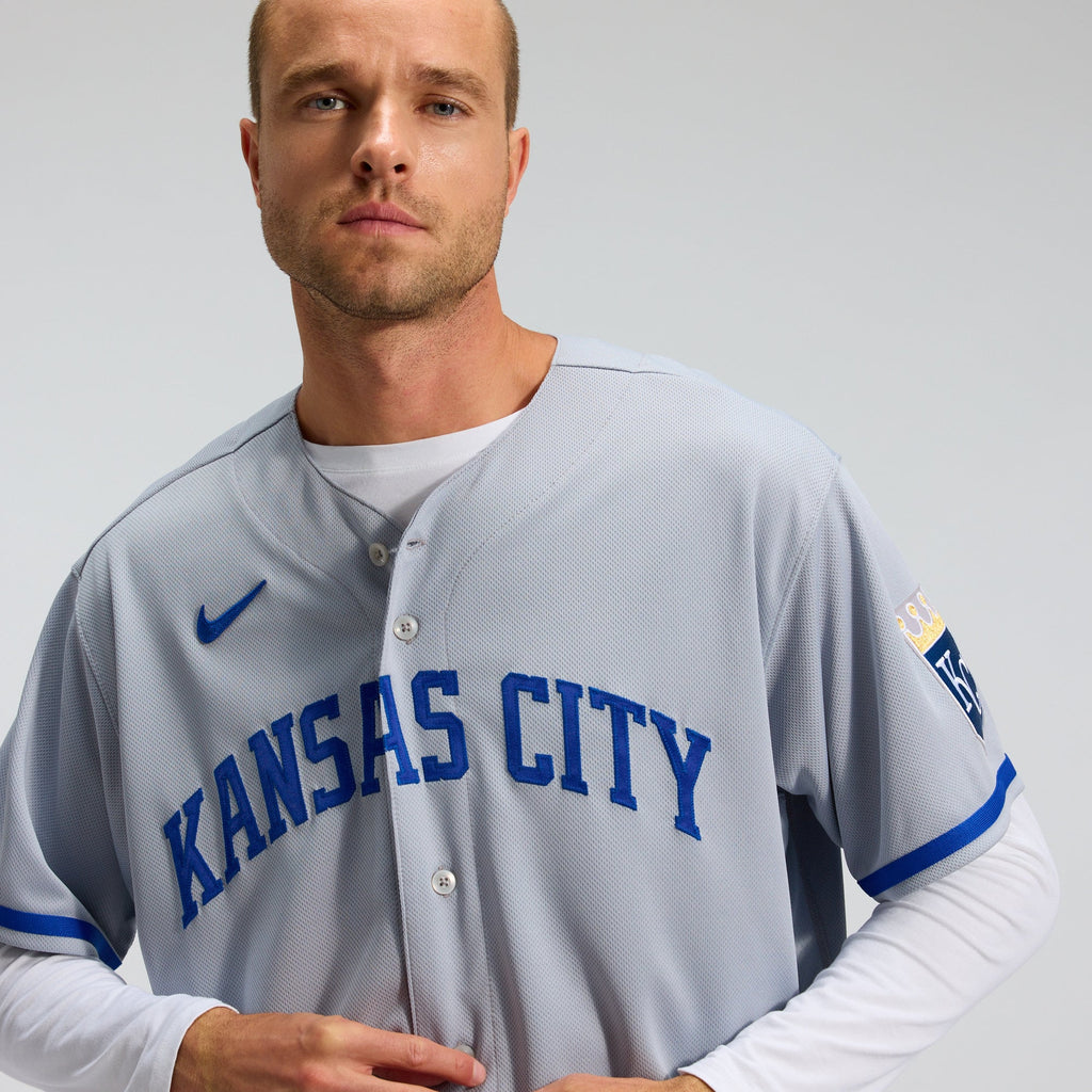Men's Kansas City Royals Nike Gray 2022 Road Authentic Jersey