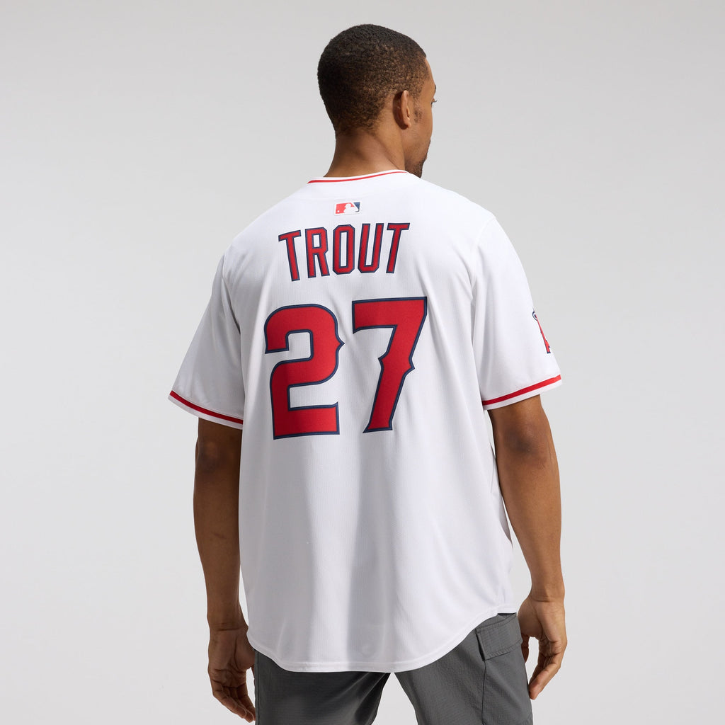 Men's Los Angeles Angels Mike Trout Nike White Home Limited Player Jersey