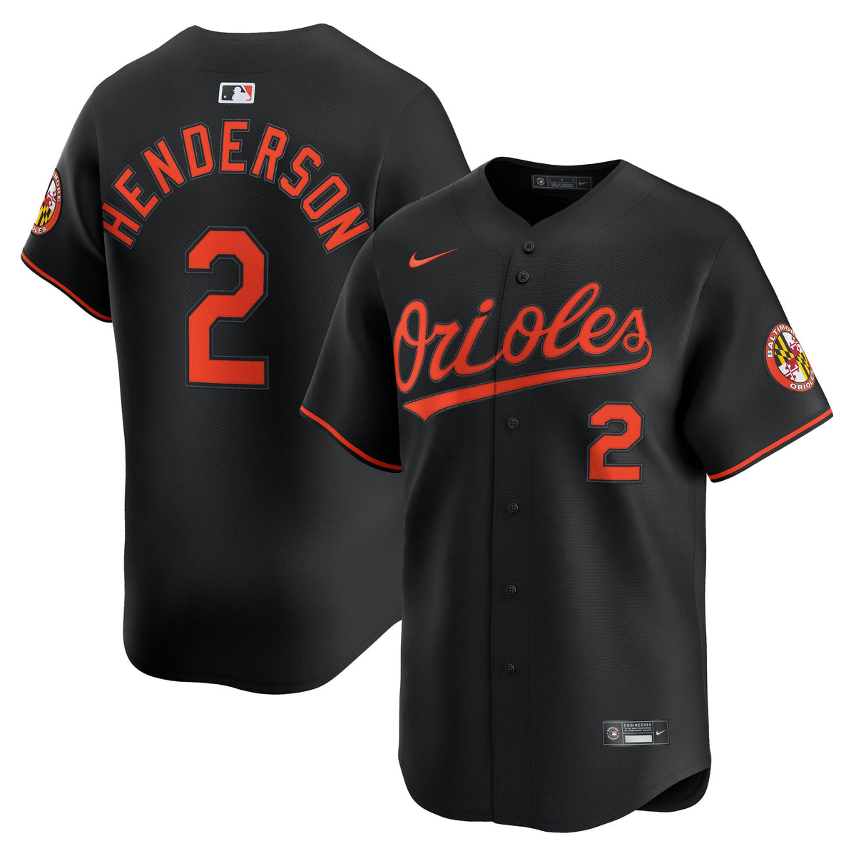 Men's Baltimore Orioles Gunnar Henderson Nike White Home Limited Player Jersey