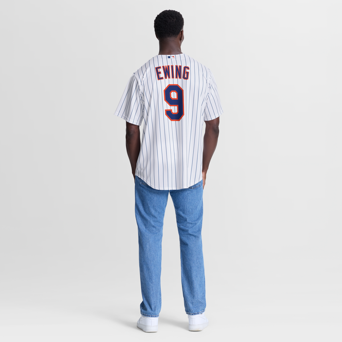 Men's New York Mets AJ Ewing Nike White Home Replica Jersey
