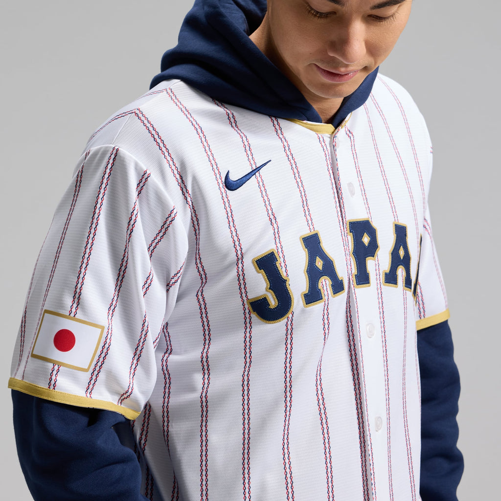 Men's Japan Baseball Yoshinobu Yamamoto Nike White 2026 World Baseball Classic Home Stadium Jersey