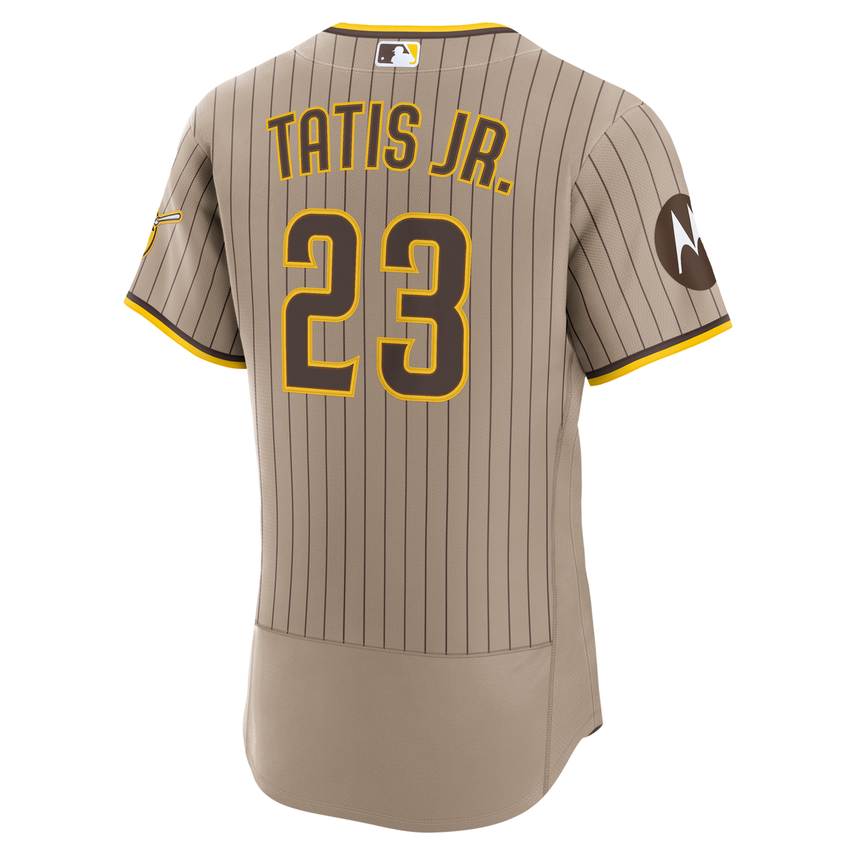 Men's San Diego Padres Fernando Tatis Jr. Nike Sand Alternate Authentic Sponsor Patch Jersey