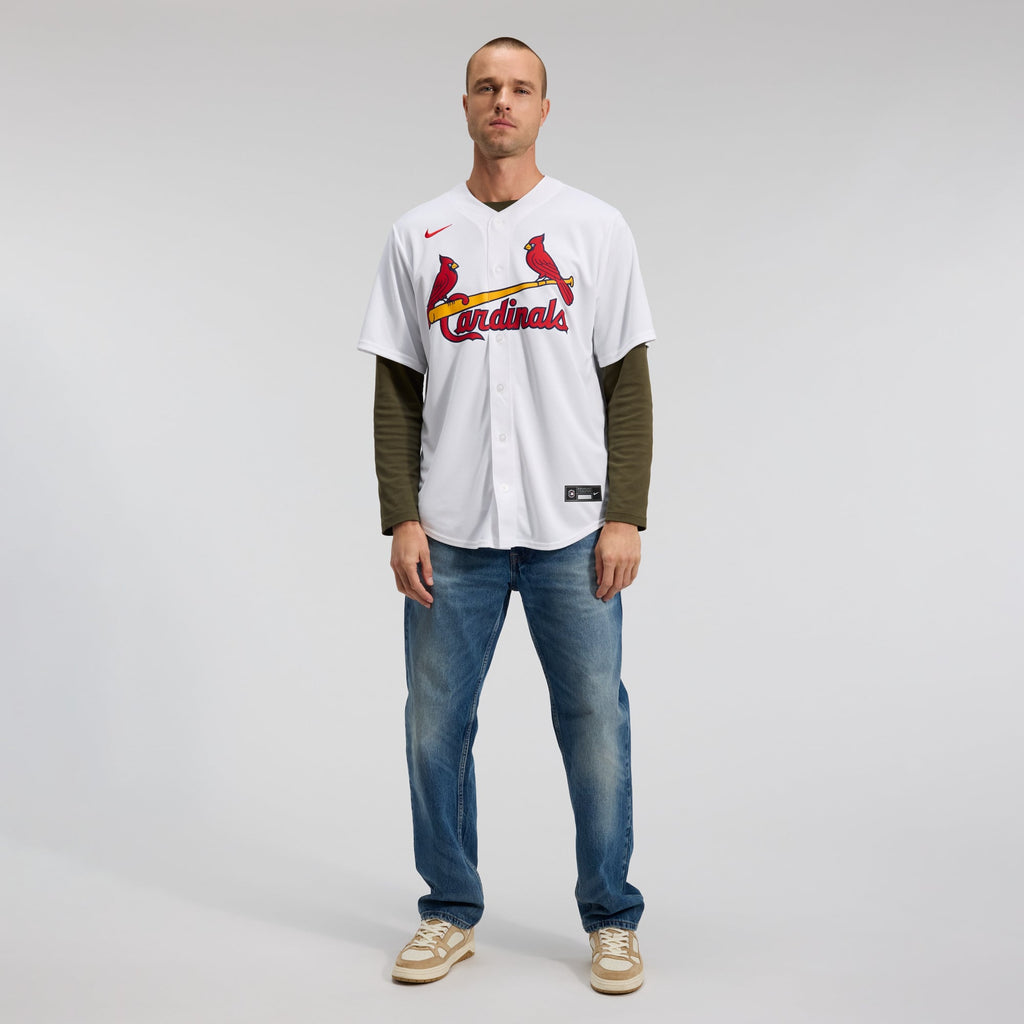 Men's St. Louis Cardinals Masyn Winn Nike White Home Replica Jersey
