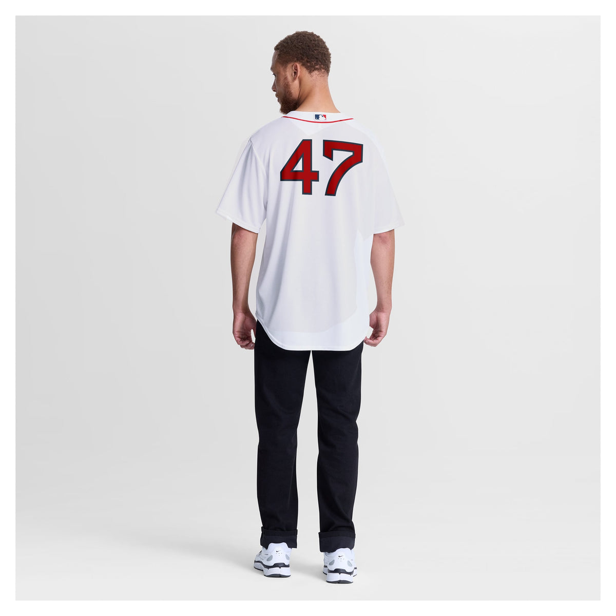 Men's Boston Red Sox Jovani Moran Nike White Home Replica Jersey
