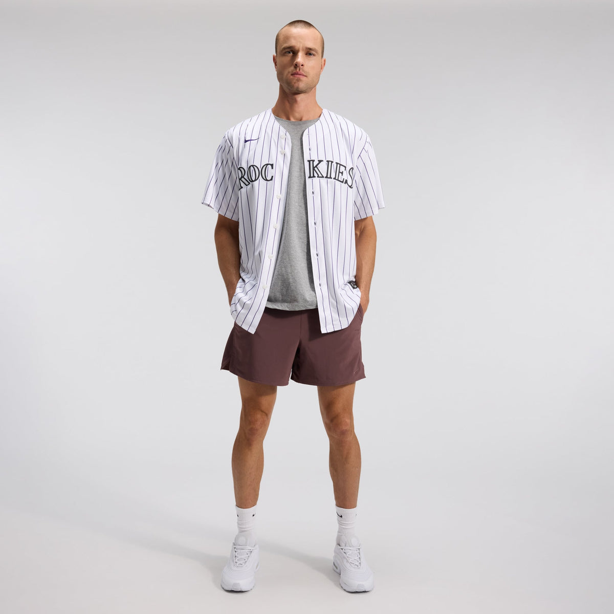 Men's Colorado Rockies Nike White Home Replica Team Jersey