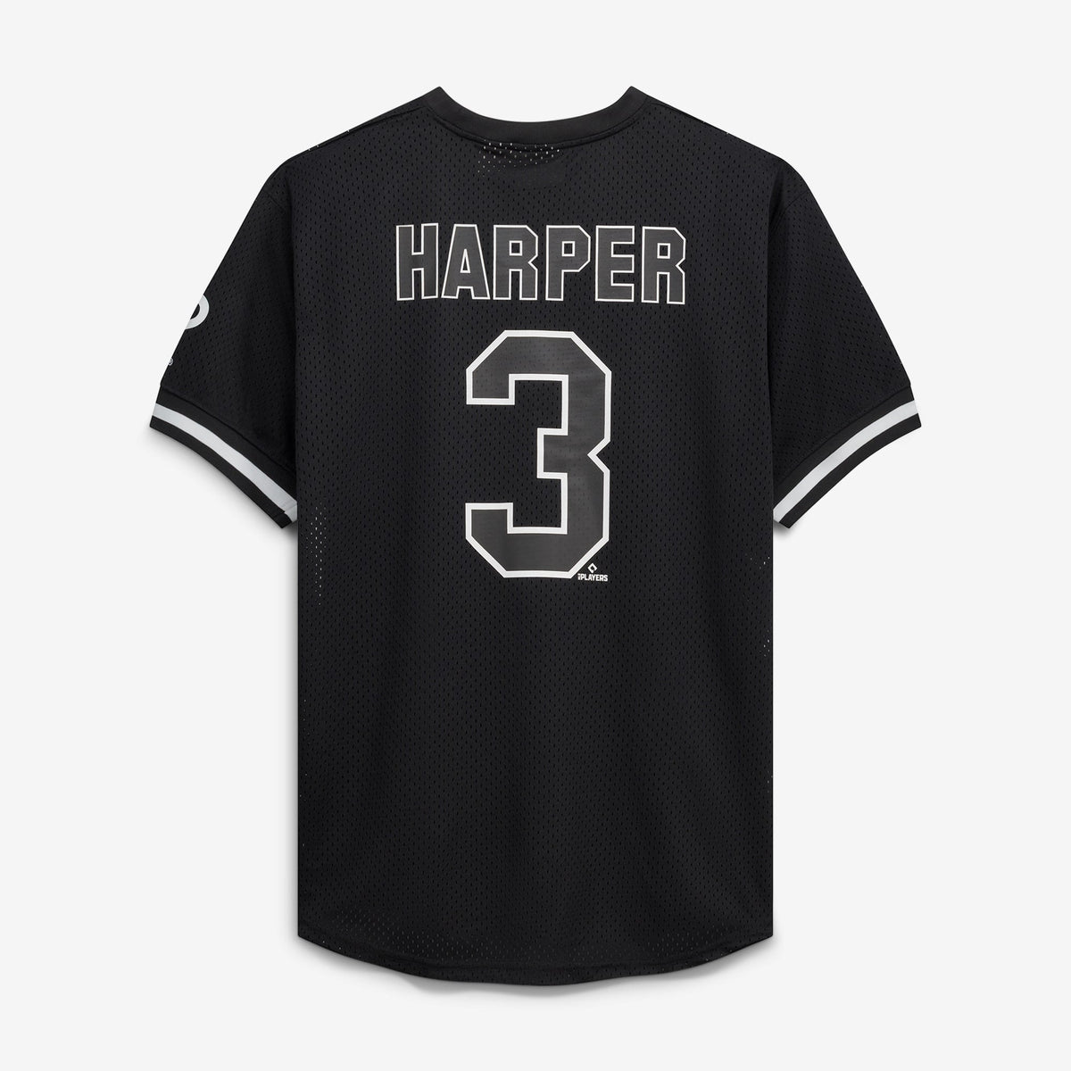 Men's Philadelphia Phillies Bryce Harper Fanatics Black/White Big & Tall Heavyweight Mesh Jersey