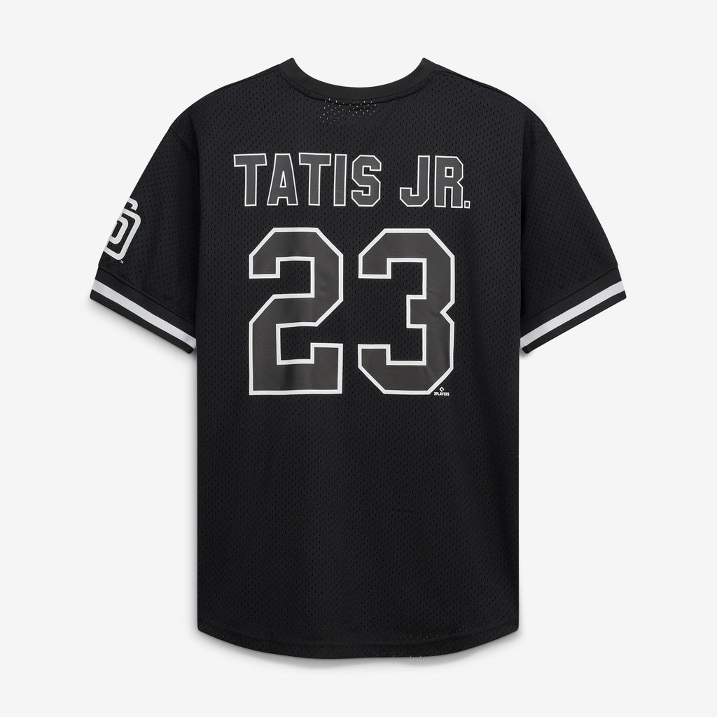 Men's San Diego Padres Fernando Tatis Jr. Fanatics Black/White Big & Tall Heavyweight Mesh Jersey