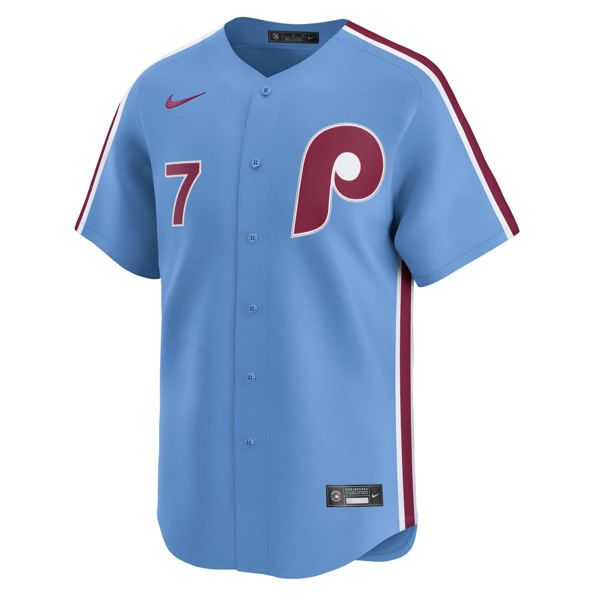 Men's Philadelphia Phillies Trea Turner Nike White Home Limited Player Jersey