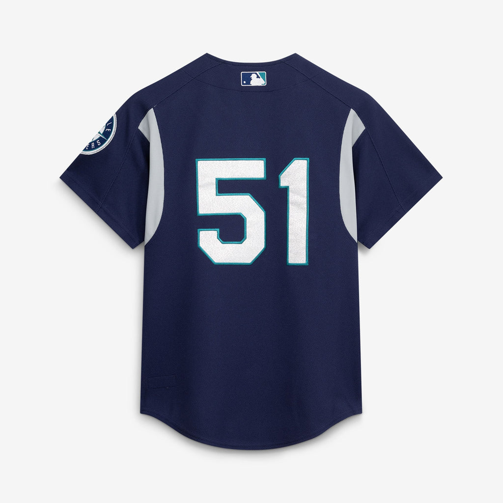 Men's Seattle Mariners Ichiro Suzuki Mitchell & Ness Navy Cooperstown Collection Batting Practice Jersey