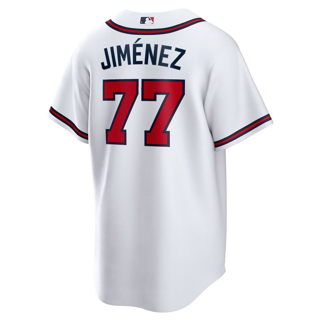 Men's Atlanta Braves Joe Jiménez Nike White Home  Replica Player Jersey