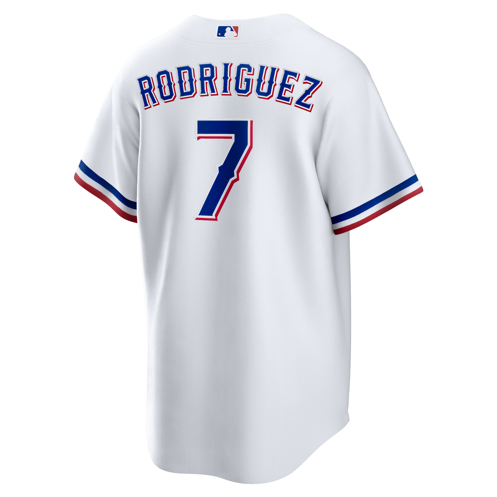 Men's Texas Rangers Ivan Rodriguez Nike White Home Retired Player Replica Jersey