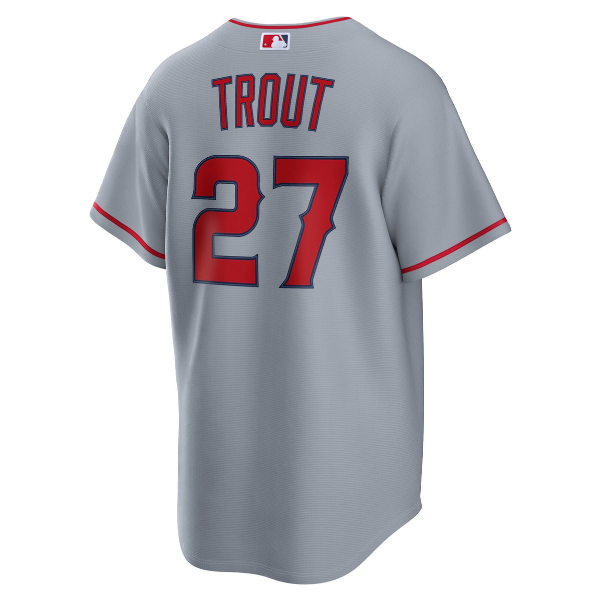 Men's Los Angeles Angels Mike Trout Nike Gray Road Replica Jersey