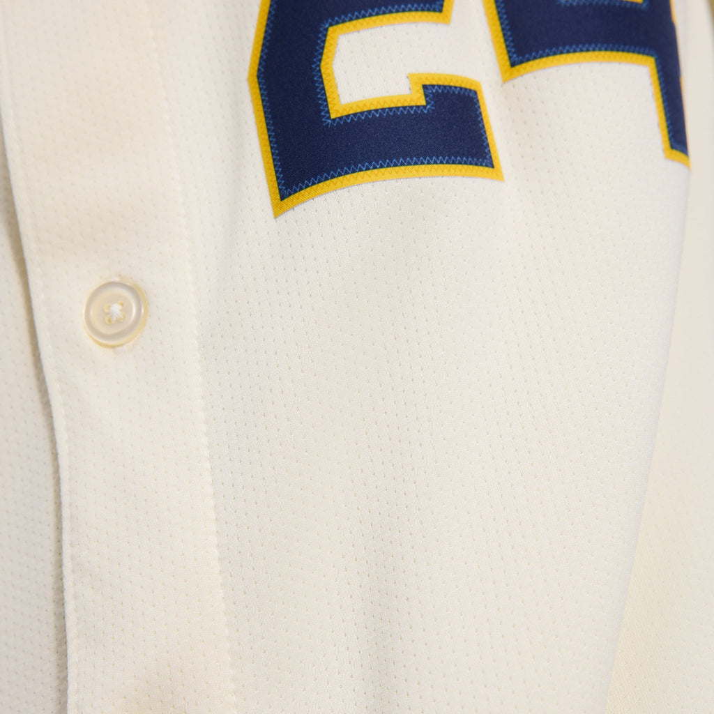 Men's Milwaukee Brewers William Contreras Nike Cream Home Limited Player Jersey