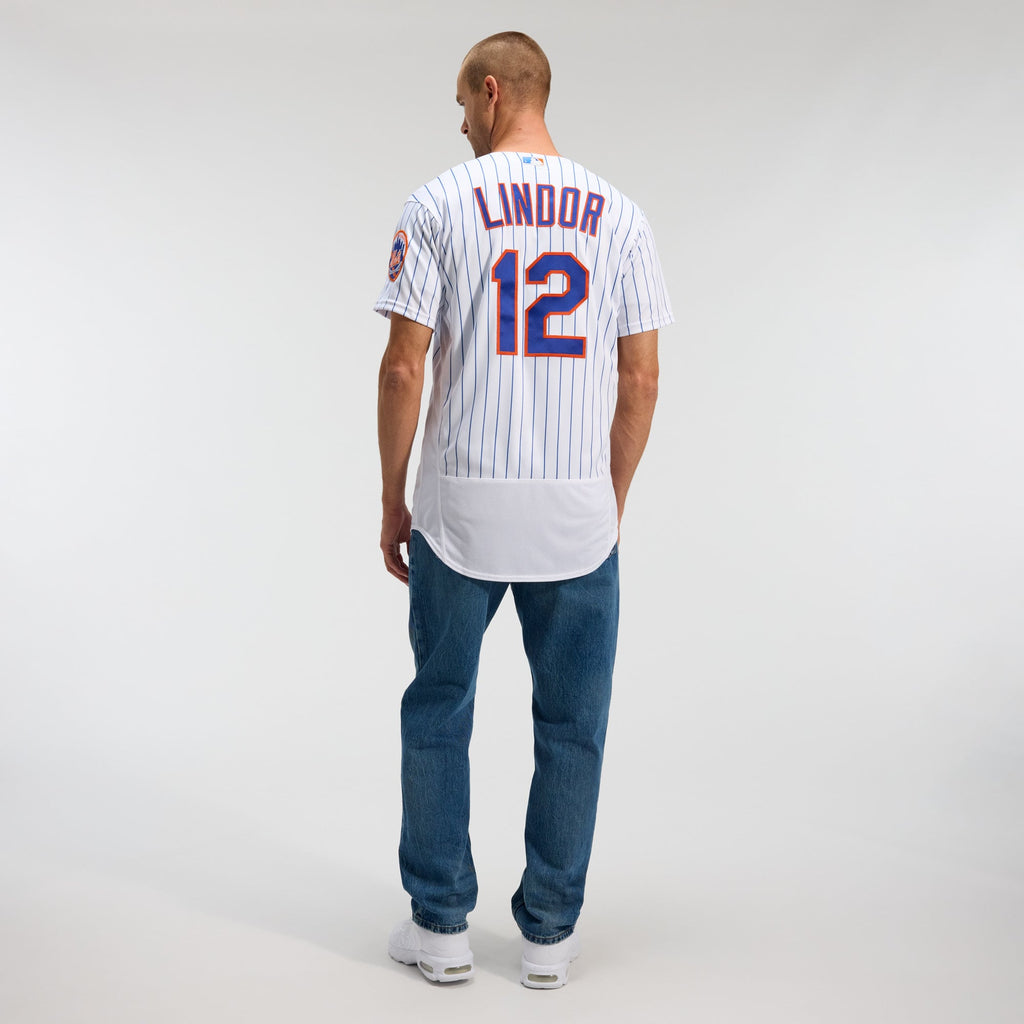 Men's New York Mets Francisco Lindor Nike White Home Authentic Player Jersey