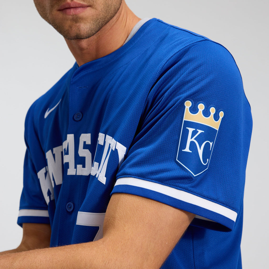 Men's Kansas City Royals Bobby Witt Jr. Nike Royal Alternate 2 Limited Player Jersey
