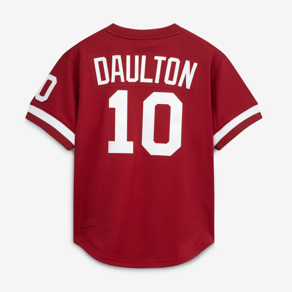 Men's Philadelphia Phillies Darren Daulton Mitchell & Ness Scarlet Authentic Batting Practice Jersey
