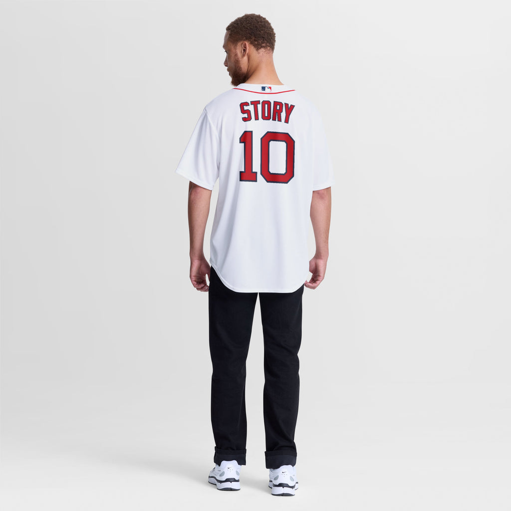 Men's Boston Red Sox Trevor Story Nike White Home Replica Jersey